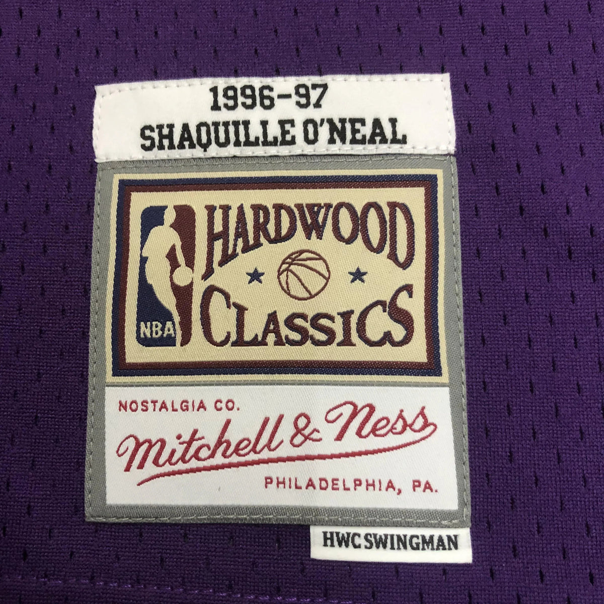 Jersey Swingman Los Angeles Lakers Mitchell & Ness Purple Hardwood Classics 1996/97