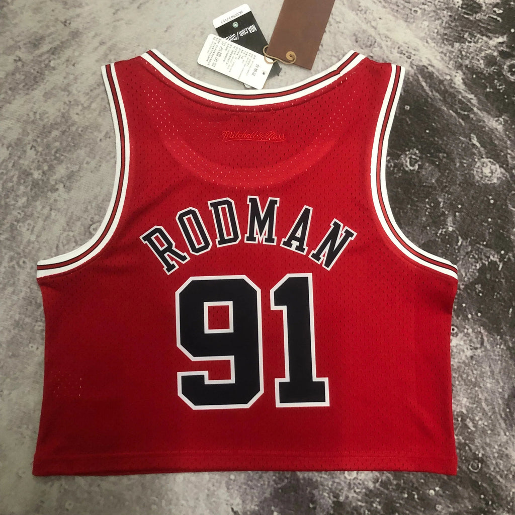 Jersey Cropped Rodman Chicago Bulls Mitchell & Ness Hardwood Classics