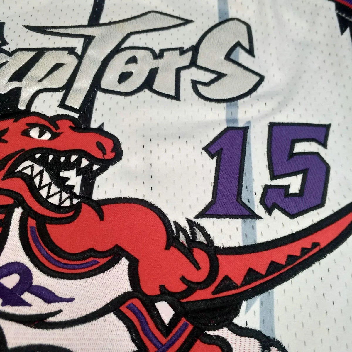 Jersey Authentic Toronto Raptors Mitchell & Ness Hardwood Classics White 1998-99