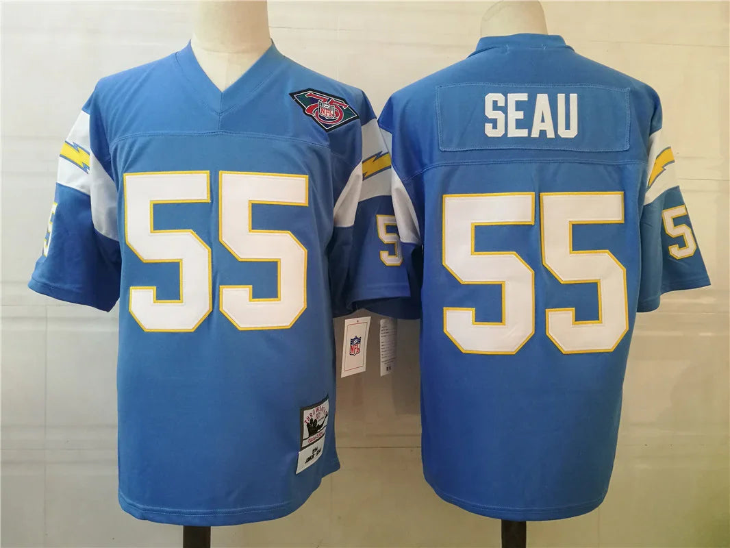 Jersey Los Angeles Chargers Mitchell & Ness Throwback Blue
