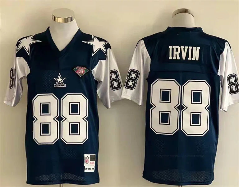 Jersey Dallas Cowboys Mitchell & Ness Throwback Blue
