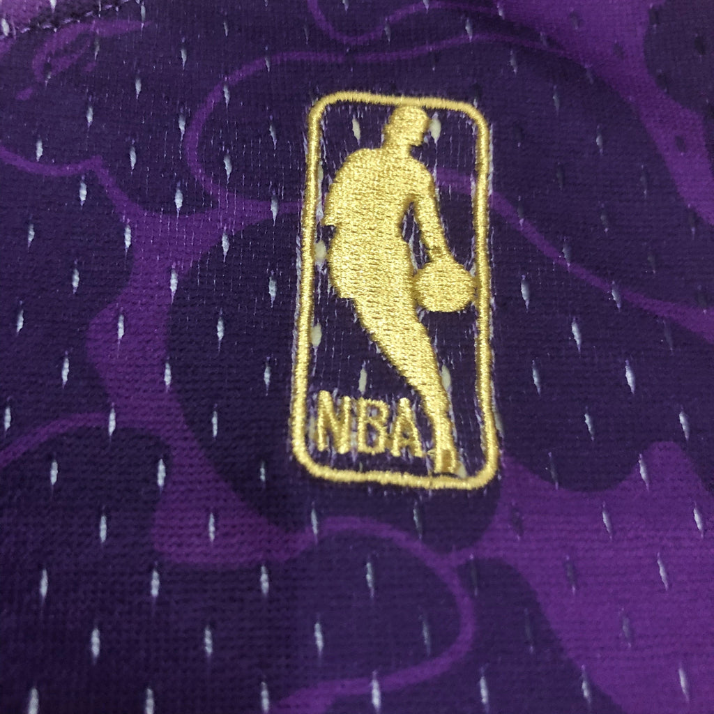 Jersey Swingman BAPE X Los Angeles Lakers Mitchell & Ness Hardwood Classics 1993