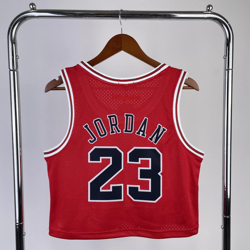 Jersey Cropped Michael Jordan Chicago Bulls Mitchell & Ness Hardwood Classics