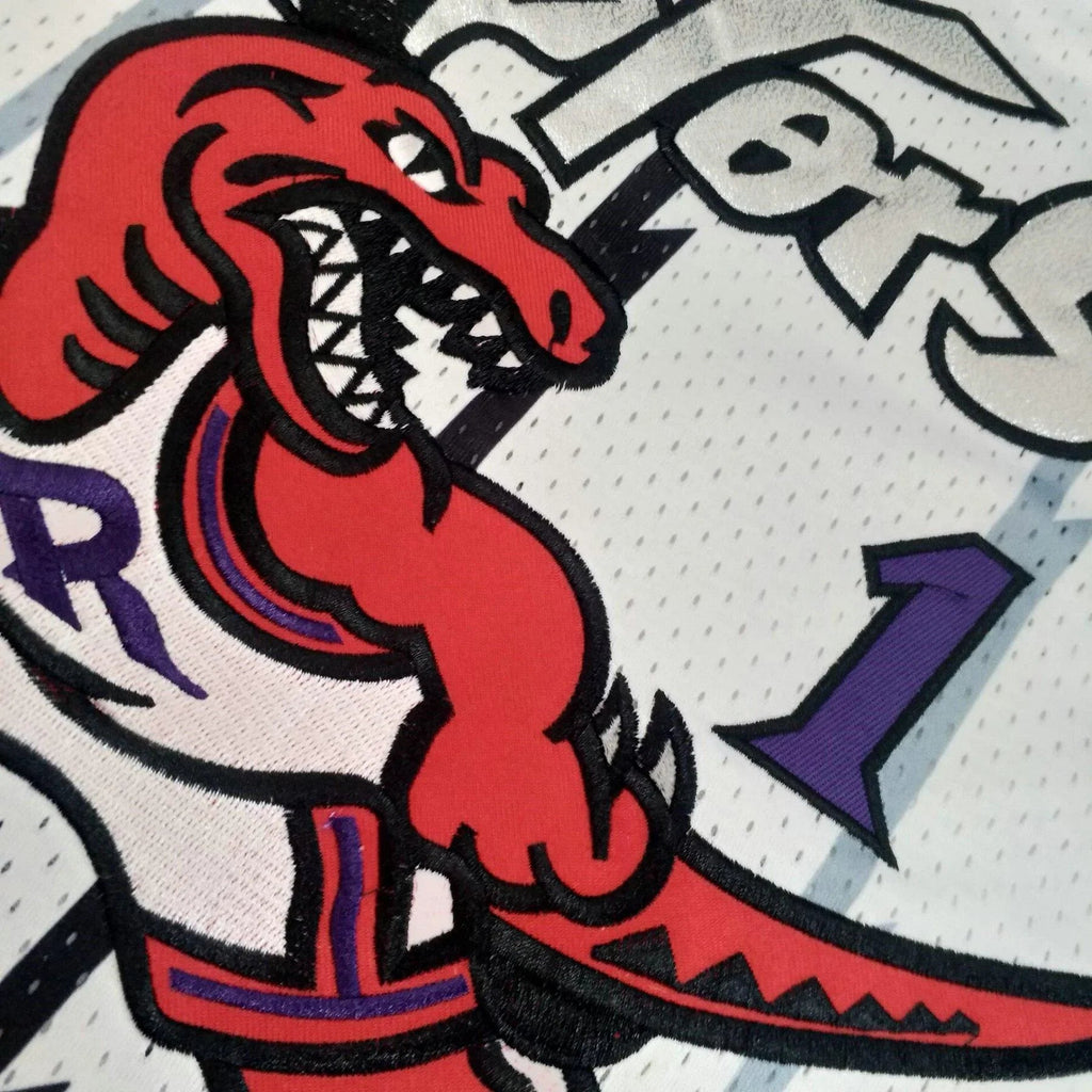 Jersey Authentic Toronto Raptors Mitchell & Ness Hardwood Classics White 1998-99