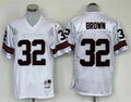 Jersey Cleveland Brown Mitchell & Ness Throwback White