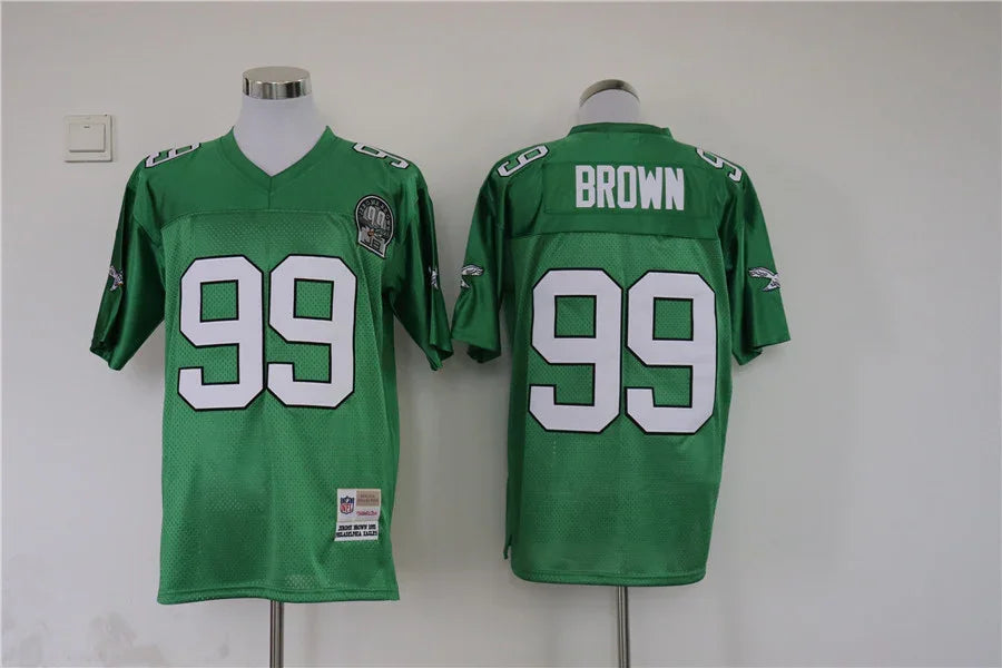 Jersey Philadelphia Eagles Mitchell & Ness Throwback Green