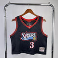 Jersey Cropped Allen Iverson Philladelphia 76ers Mitchell & Ness Hardwood Classics
