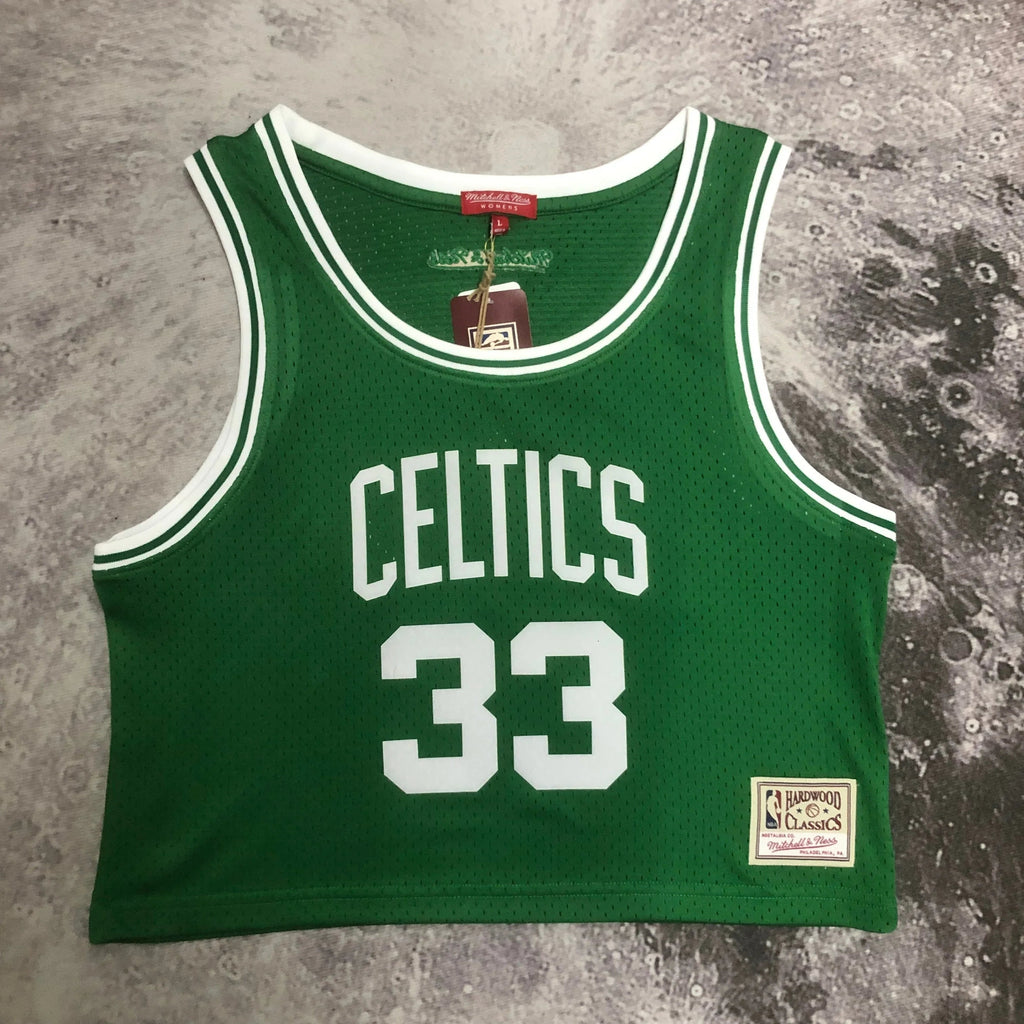 Jersey Cropped Larry Bird Boston Celtics Mitchell & Ness Hardwood Classics
