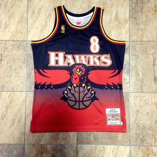 Jersey Authentic Atlanta Hawks Mitchell & Ness Hardwood Classics 1996/97