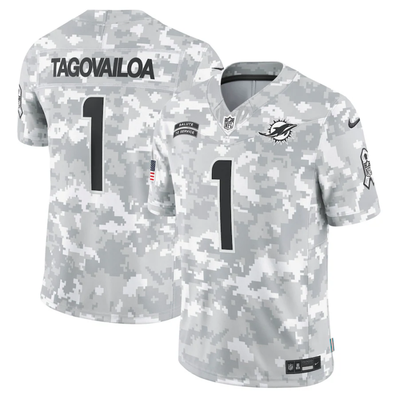 Jersey NFL Miami Dolphins Vapor F.U.S.E. Limited Salute To Service 2024