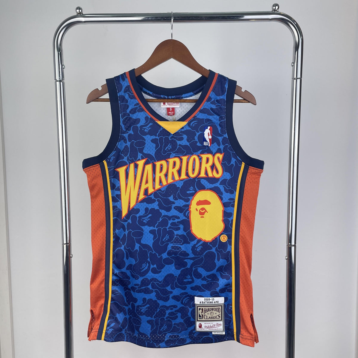 Jersey Swingman BAPE X Golden State Warriors Mitchell & Ness Hardwood Classics 2009/10