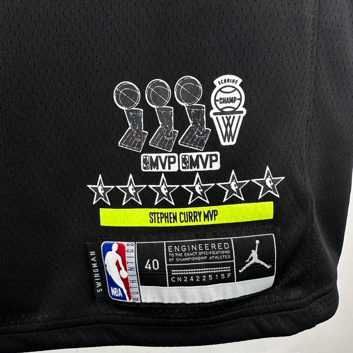 Jersey Swingman MVP Stephen Curry Golden State Warriors