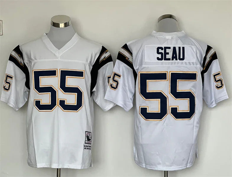 Jersey San Diego Charges Mitchell & Ness Throwback White