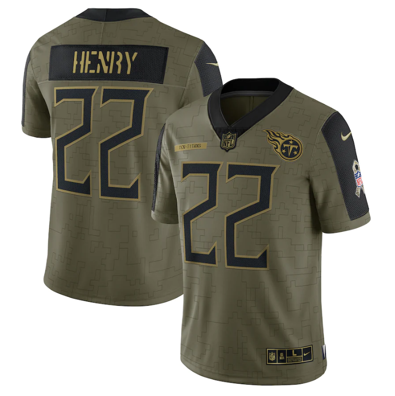 NFL Tennessee Titans Vapor Limited Jersey Salute To Service 2021