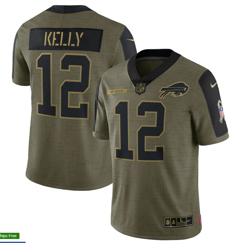 NFL Buffalo Bills Vapor Limited Jersey Salute To Service 2021