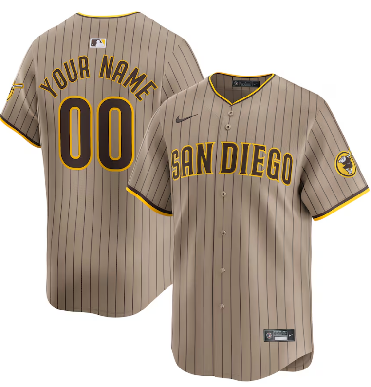 Jersey San Diego Padres BegeTorcedor Silkada