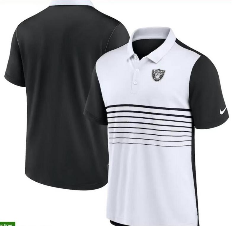 Jersey Polo Nike Las Vegas Raiders - White/Black