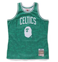 Jersey Swingman BAPE X Boston Celtics Mitchell & Ness Hardwood Classics 1985/86