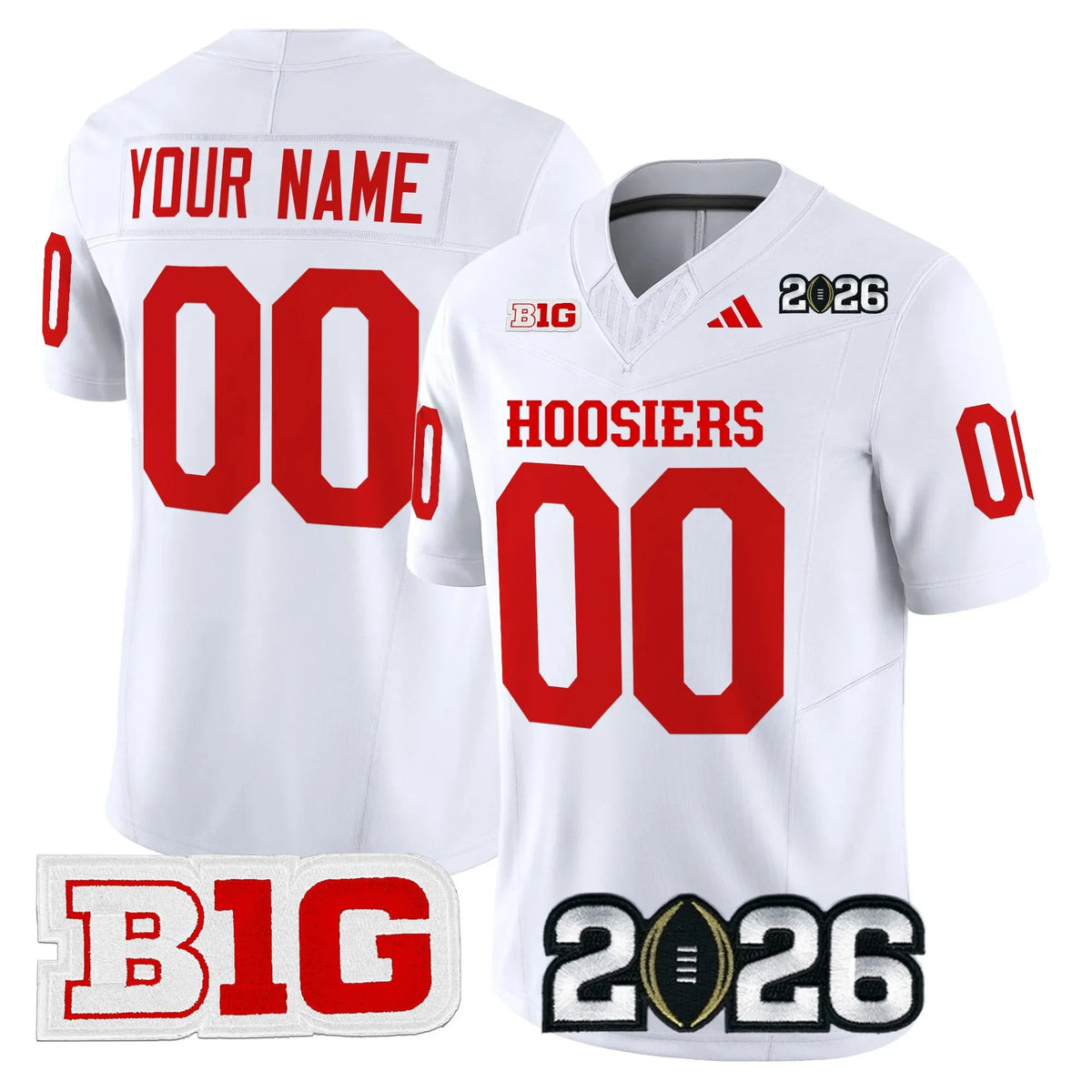 NCAA Indiana Hoosiers 2026 CFP Final Jersey White