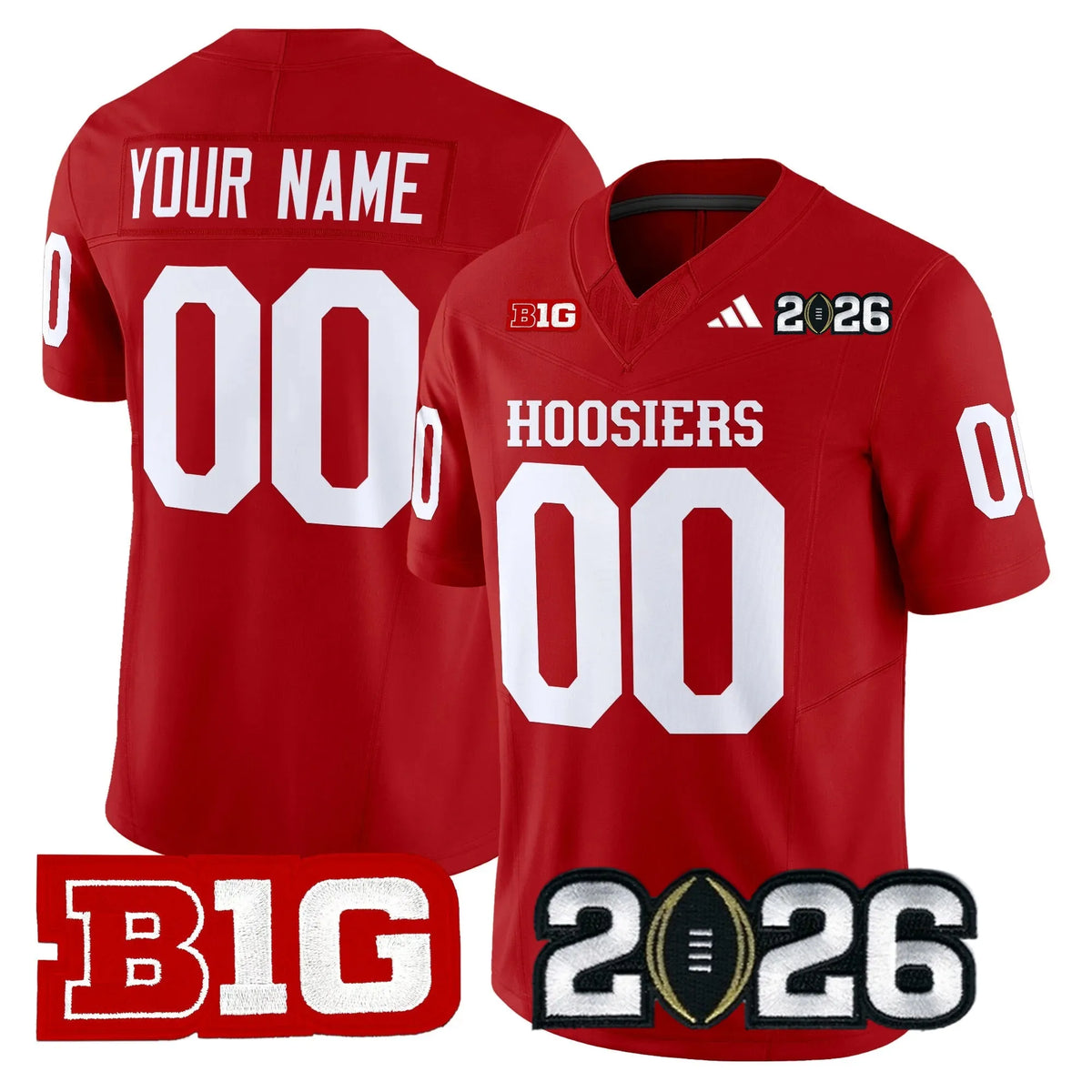 Jersey NCAA Indiana Hoosiers 2026 CFP Final Red