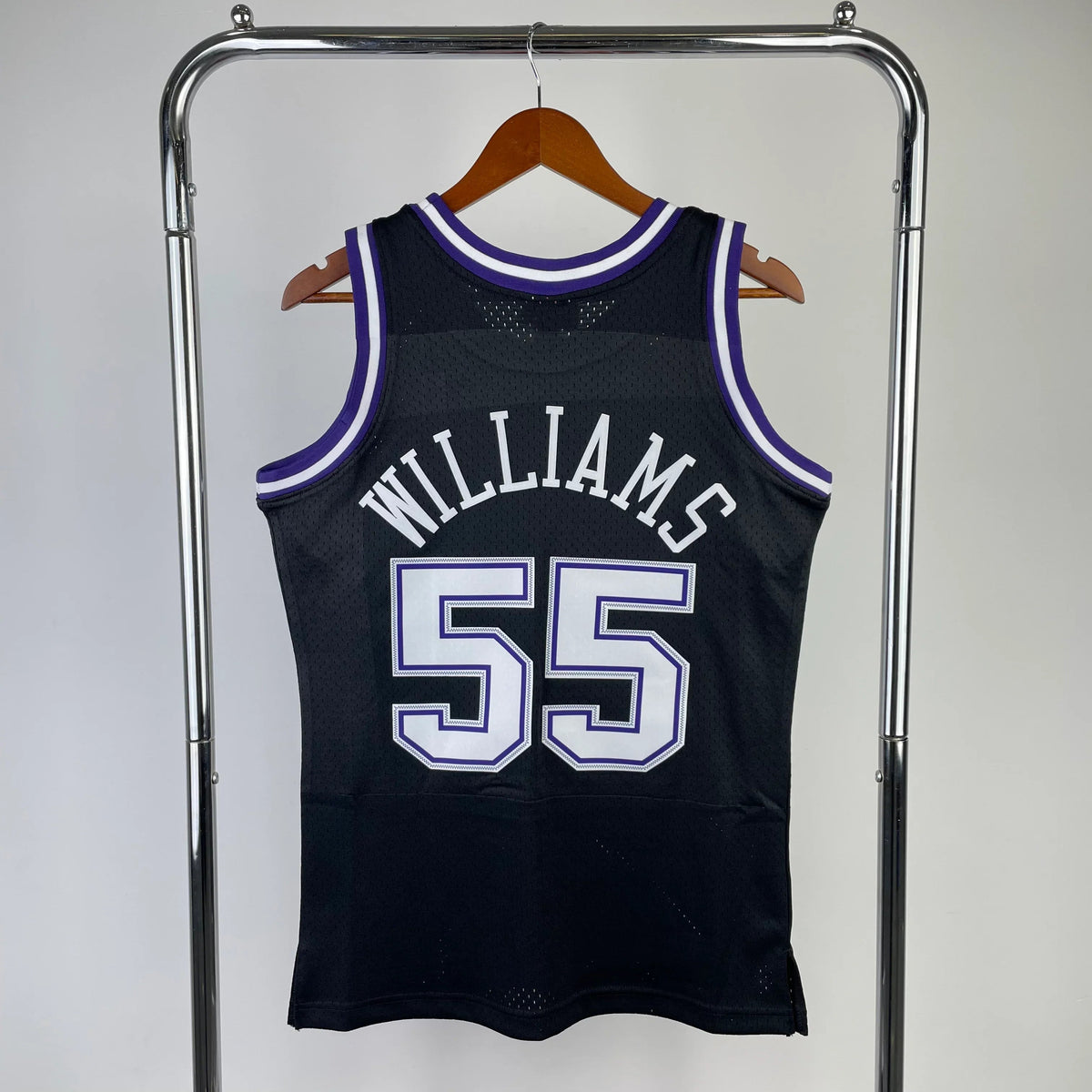 Jersey Swingman Sacramento Kings Mitchell & Ness Hardwood Classics 2001/02 Black
