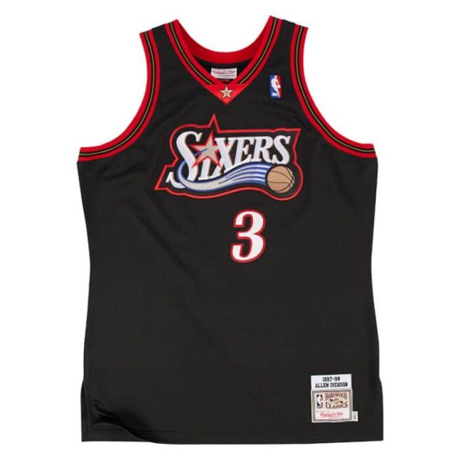 Jersey Authentic Philadelphia 76ers Allen Iverson 1997/98