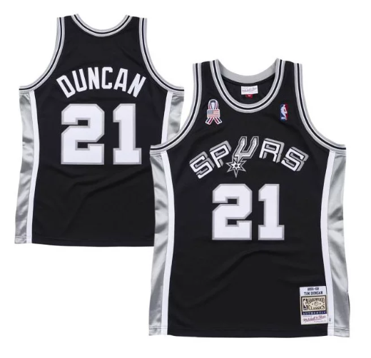 Jersey Authentic San Antonio Spurs Mitchell & Ness Hardwood Classics 2001/02