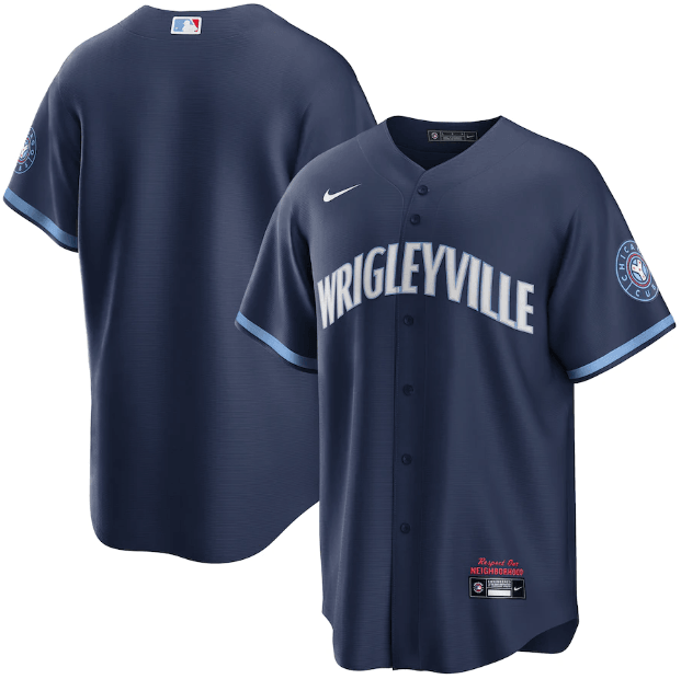 Jersey Chicago Cubs Navy Blue Fan