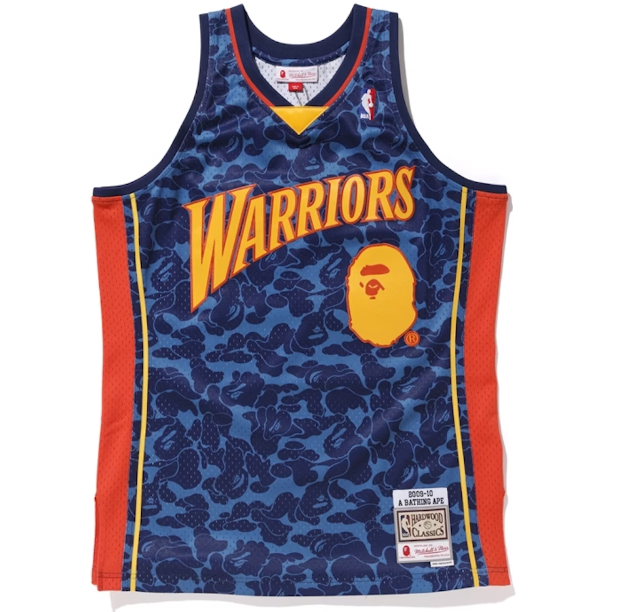 Jersey Swingman BAPE X Golden State Warriors Mitchell & Ness Hardwood Classics 2009/10
