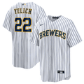 Jersey Milwaukee Brewers White Fan