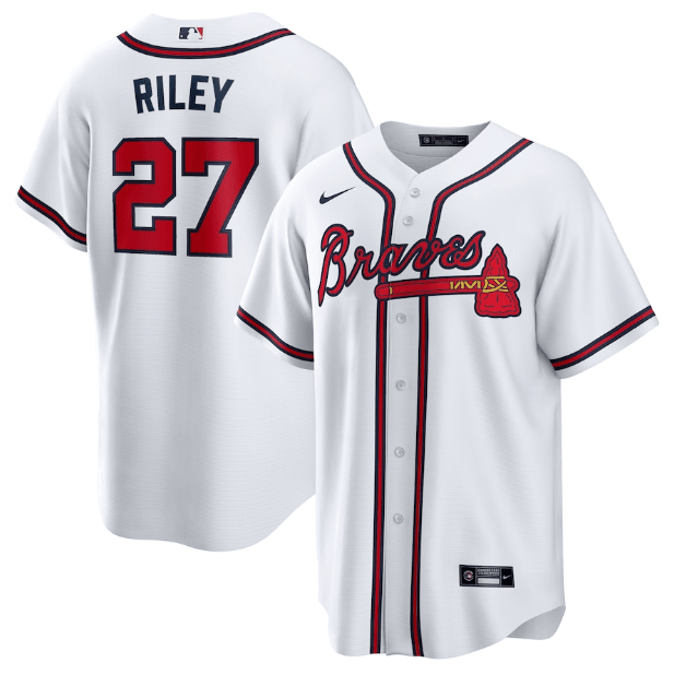 Jersey Atlanta Braves White Fan