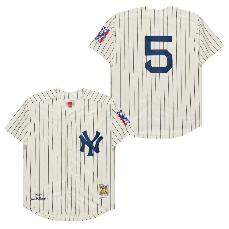 MLB New York Yankees 1939 NY #5 Home Jersey