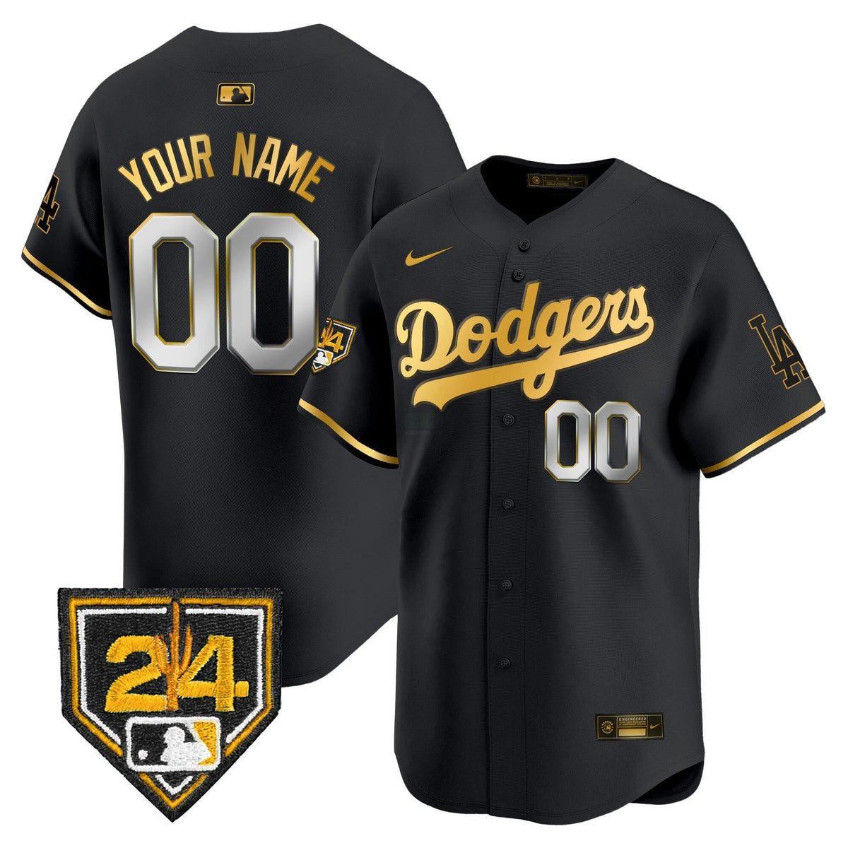 MLB Los Angeles Dodgers 2024 Spring Training Patch Vapor Premier Limited Jersey