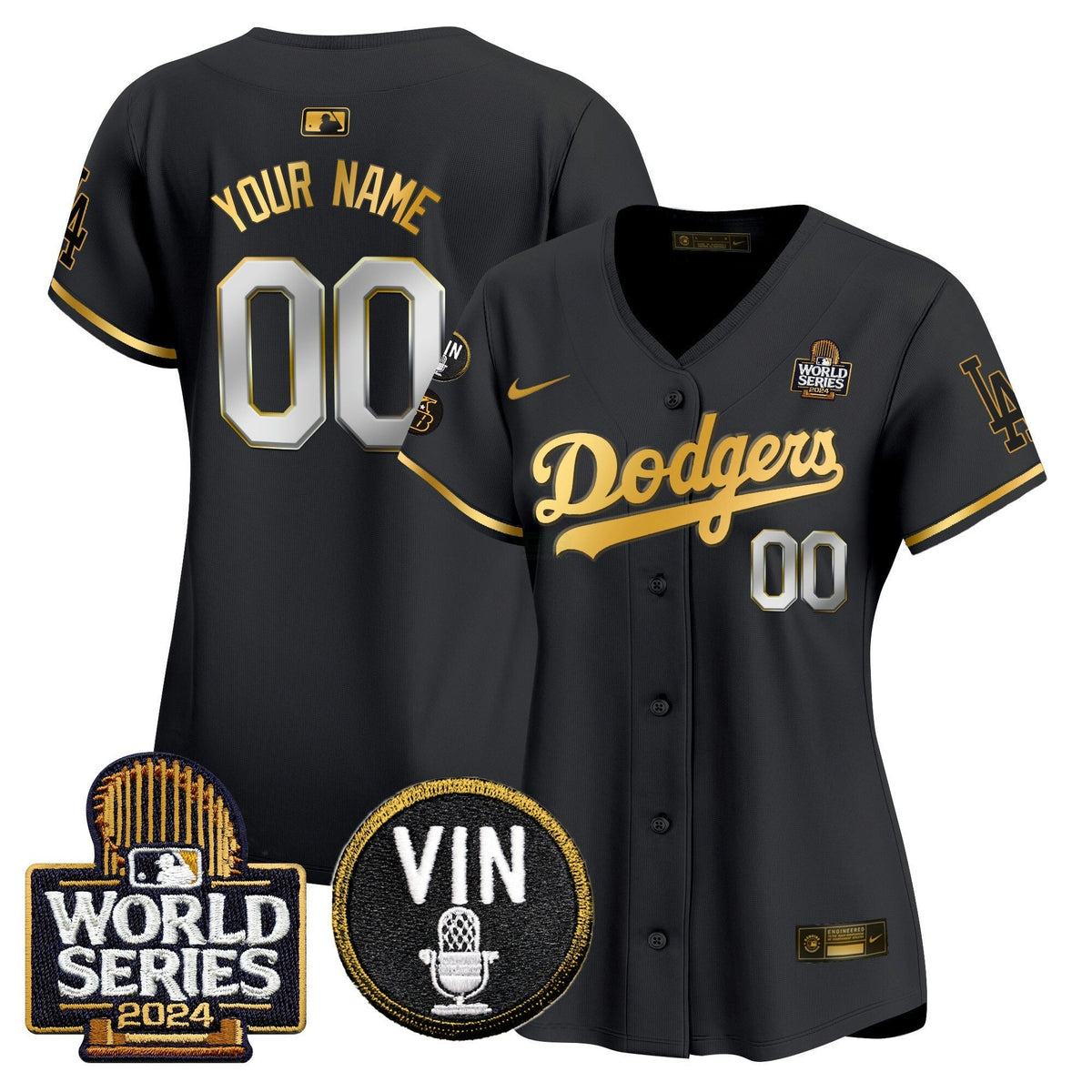 MLB 2024 World Series Gold Trim Vapor Premier Limited Jersey V2