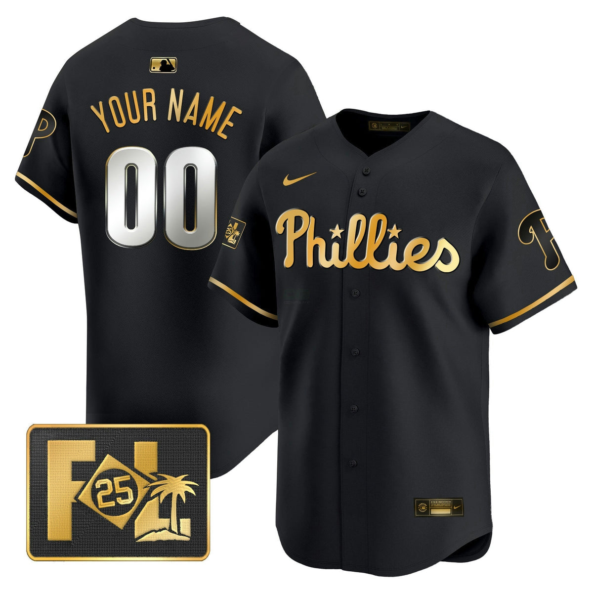 MLB Philadelphia Phillies 2025 Spring Training Patch Vapor Premier Limited Jersey