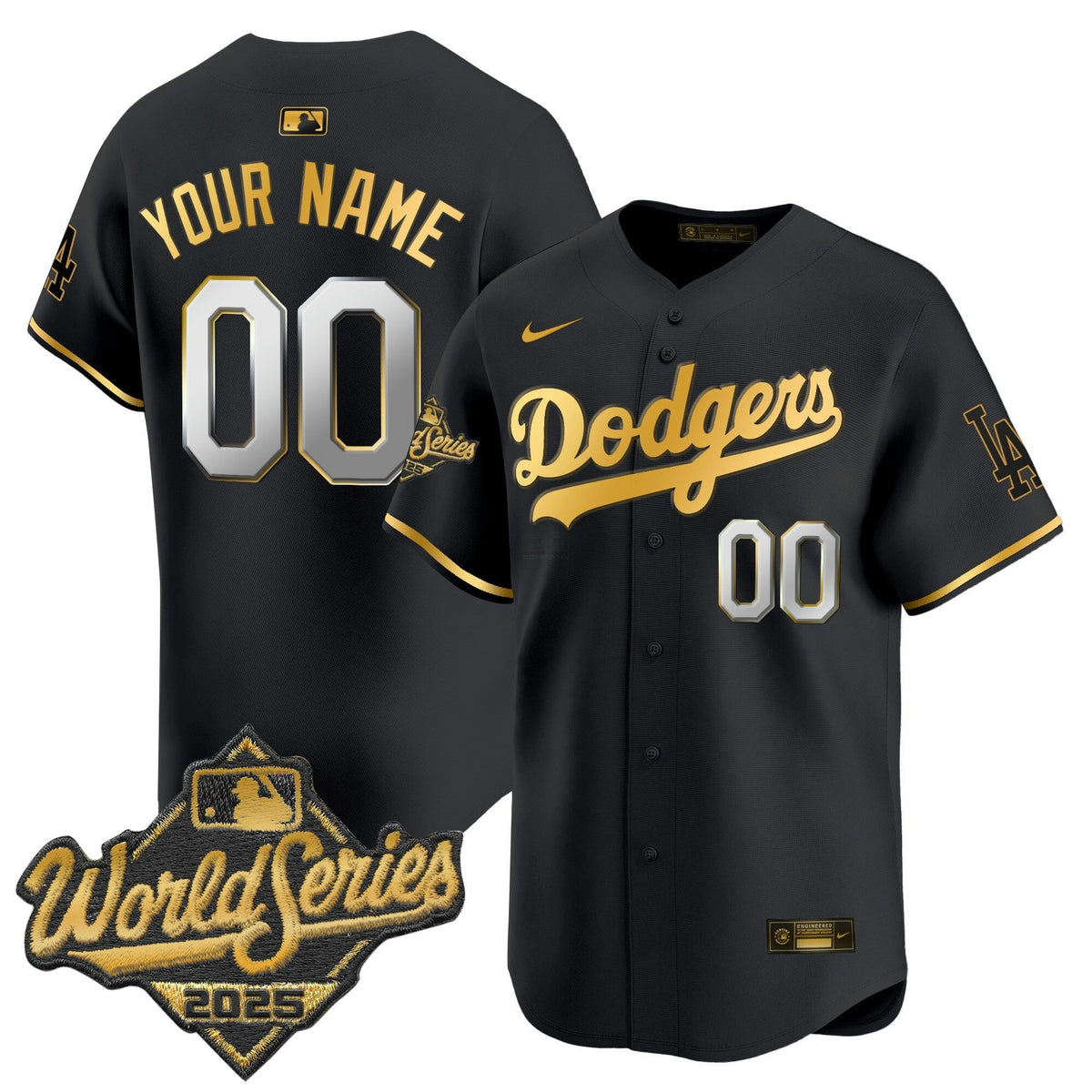 MLB 2025 World Series Gold Trim Vapor Premier Limited Jersey