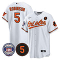 MLB #5 Brooks Robinson Baltimore Hall Of Fame Patch Jersey