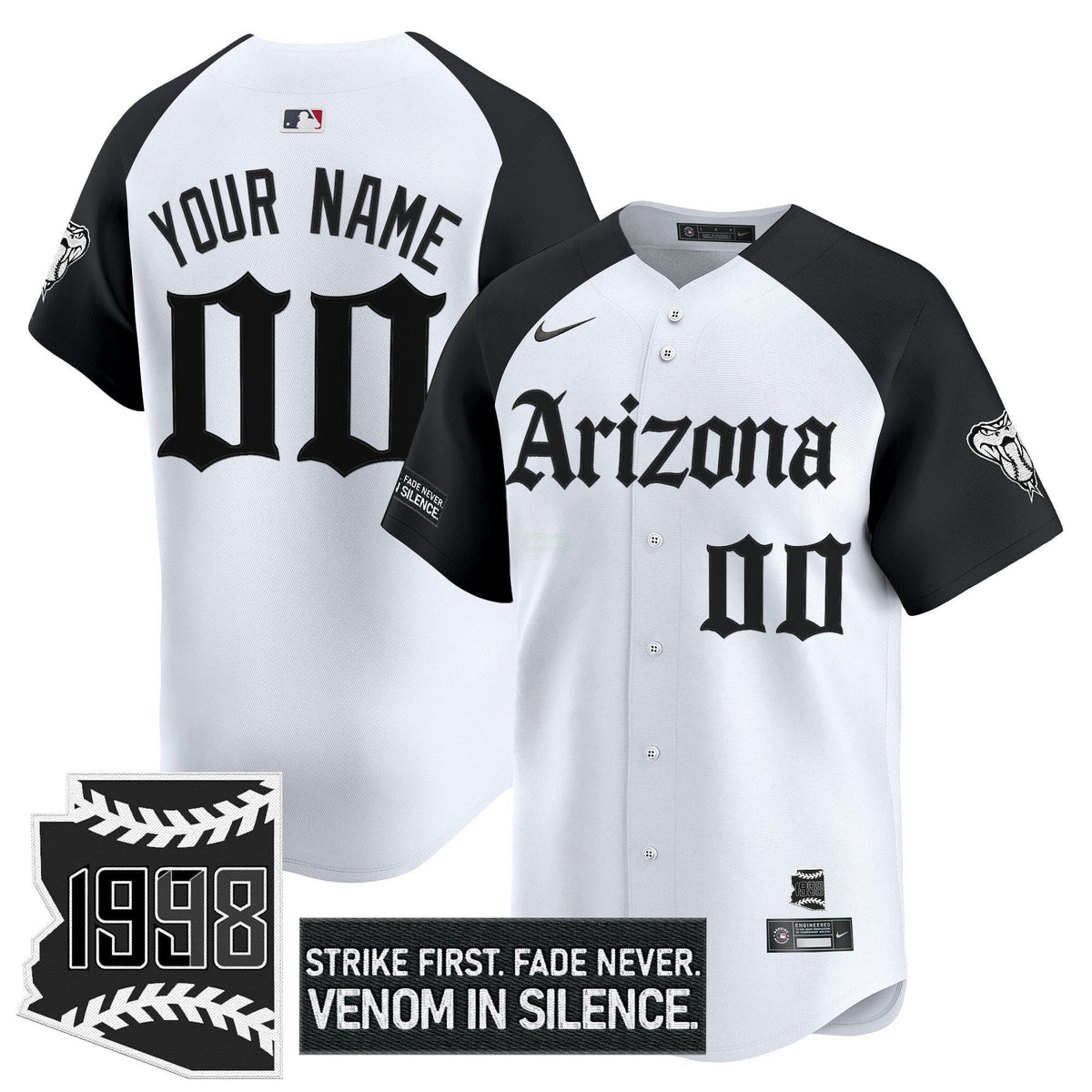 MLB Arizona ‘Gothic Desert Fang Edition’ Vapor Premier Limited Jersey