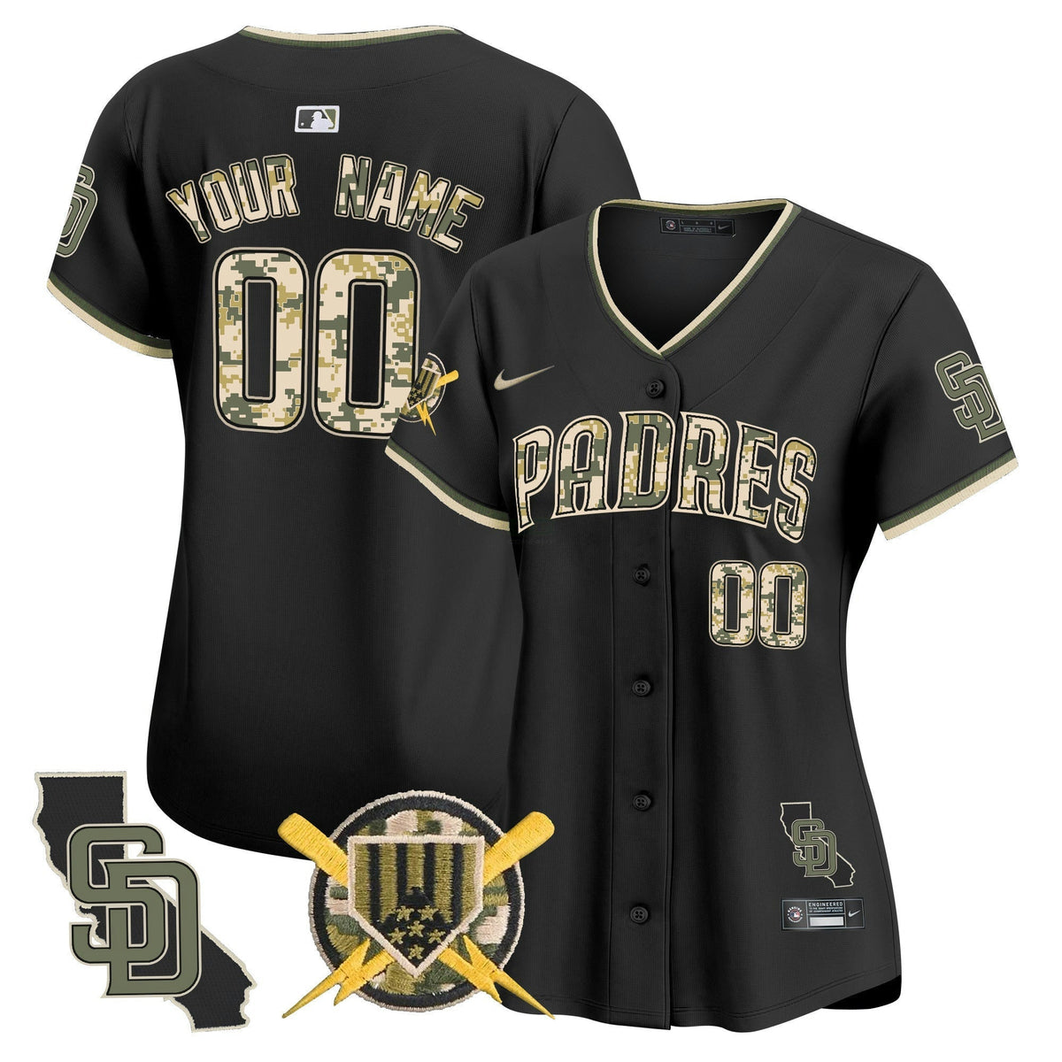 MLB San Diego Padres Armed Forces Day Vapor Premier Limited Jersey
