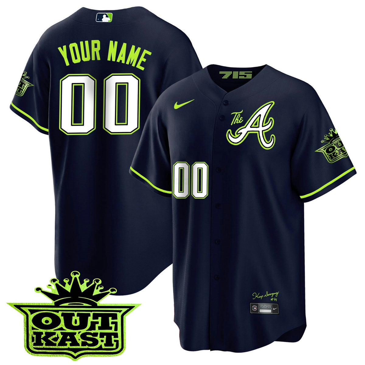 MLB Atlanta Atliens The A Jersey