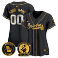 MLB Atlanta Hank Aaron 715th Home Run Patch Vapor Premier Limited Jersey