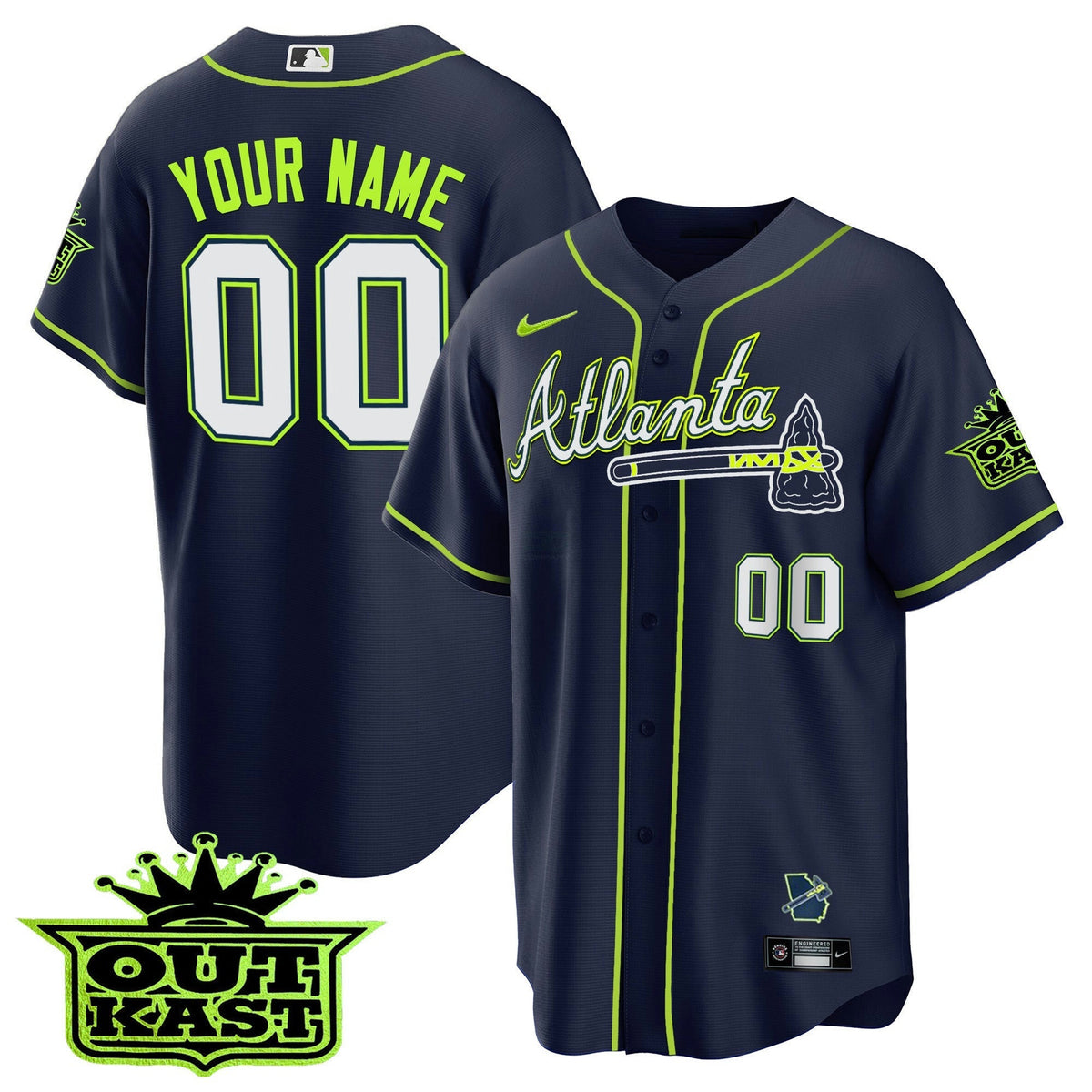 MLB Atlanta Outkast Cool Base Jersey V3