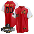 MLB Atlanta Red White Alternate Jersey - Red White