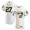 MLB Atlanta World Series Champion White Gold Flex Base Jersey 2021 – Stitched