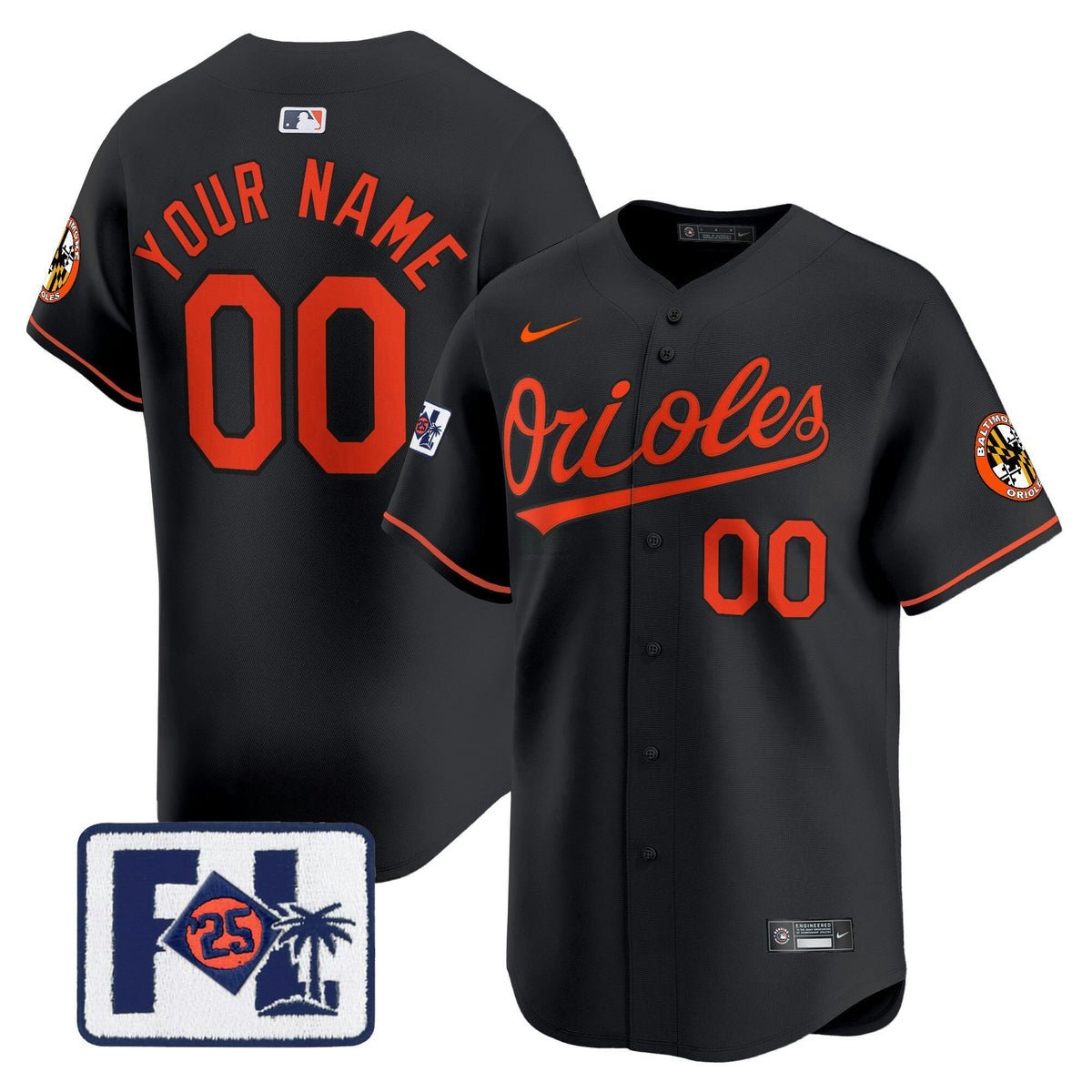 MLB Baltimore 2025 Spring Training Patch Vapor Premier Limited Jersey