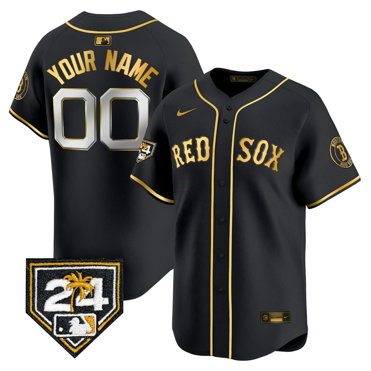 MLB Boston 2024 Spring Training Patch Vapor Premier Limited Jersey