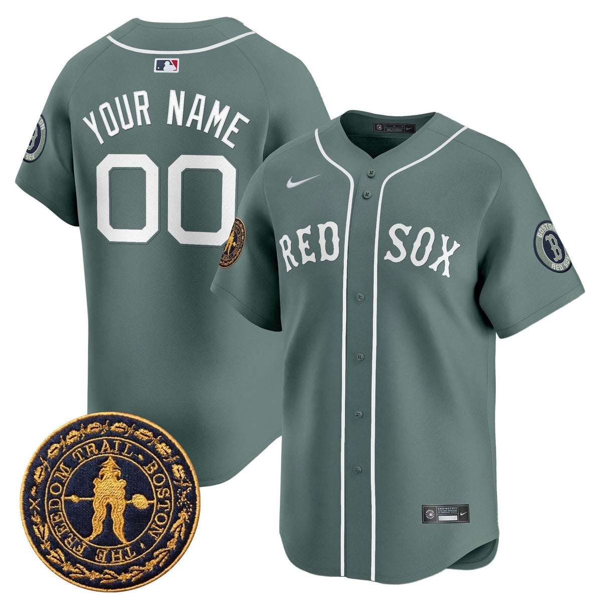 MLB Boston Freedom Trail Patch Vapor Premier Limited Jersey