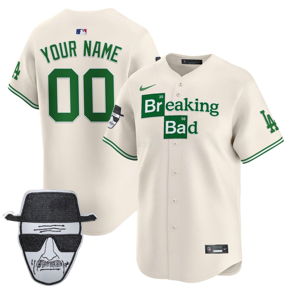 MLB Breaking Bad Walter White Patch Vapor Premier Limited Jersey