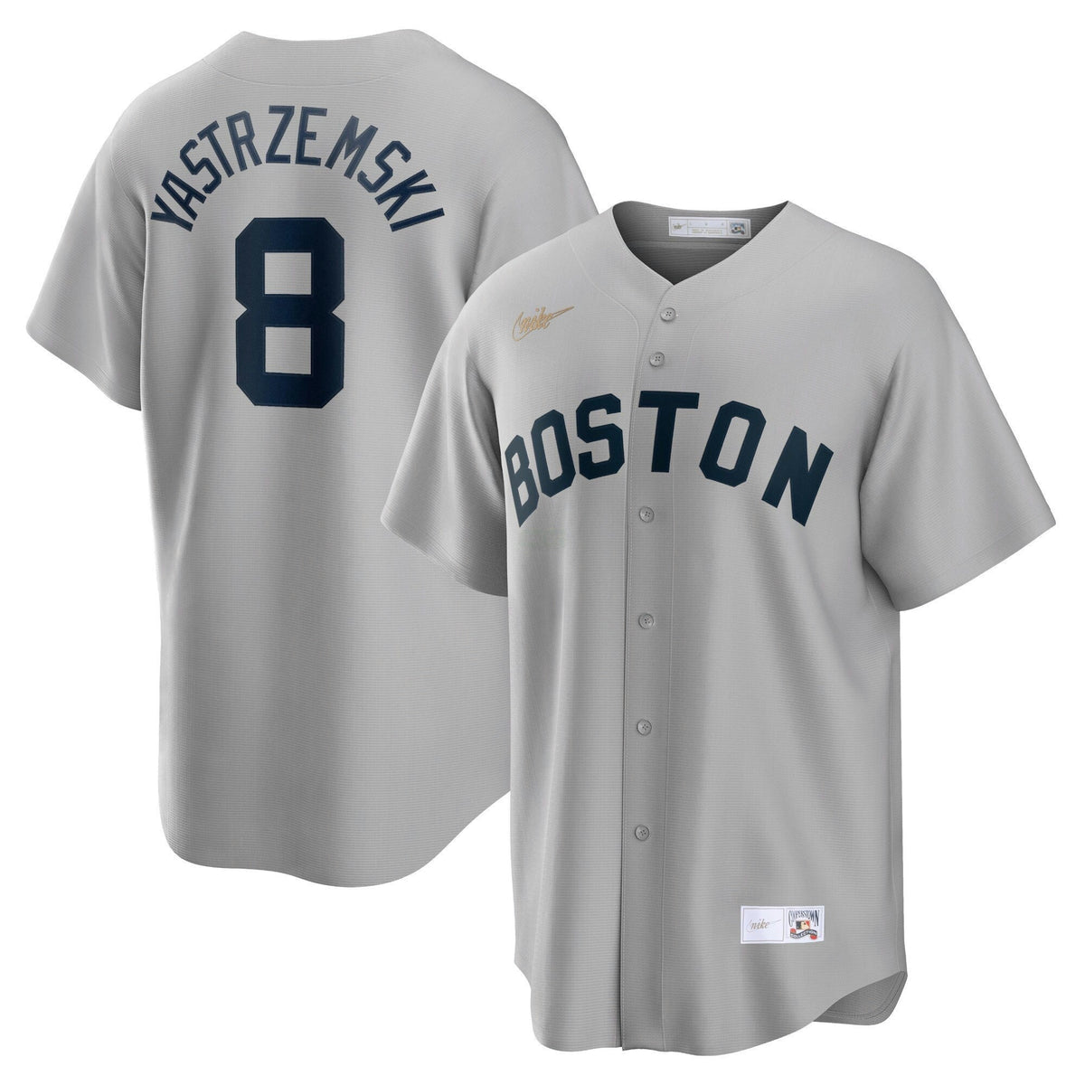 MLB Carl Yastrzemski Boston Gray Jersey - Cool