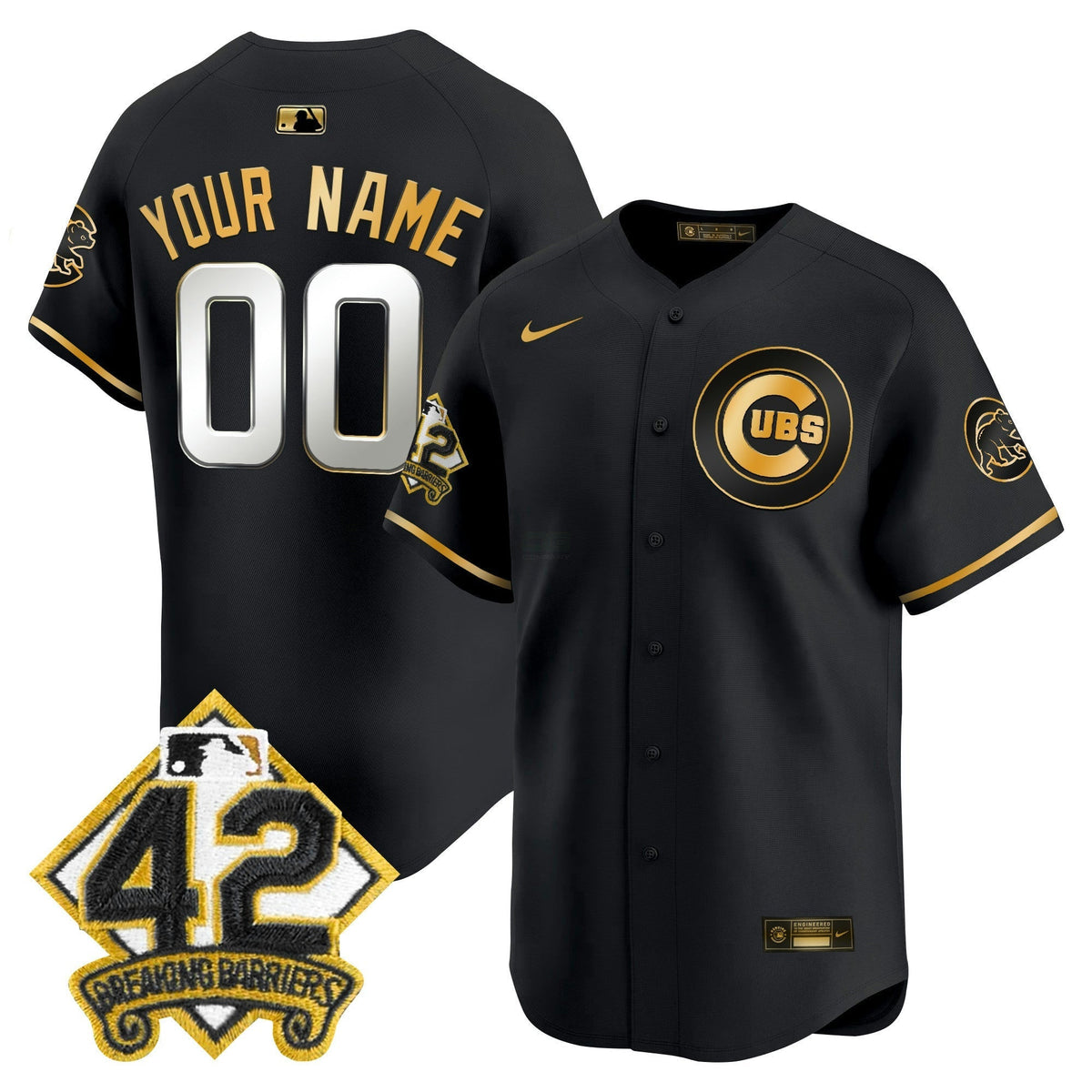 MLB Chicago 2025 Jackie Robinson Patch Vapor Premier Limited Jersey